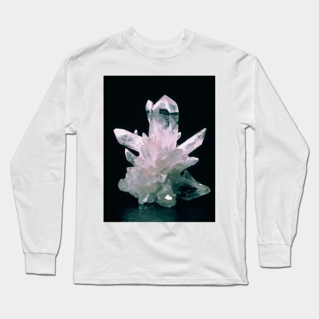 Quartz crystals (E425/0284) Long Sleeve T-Shirt by SciencePhoto